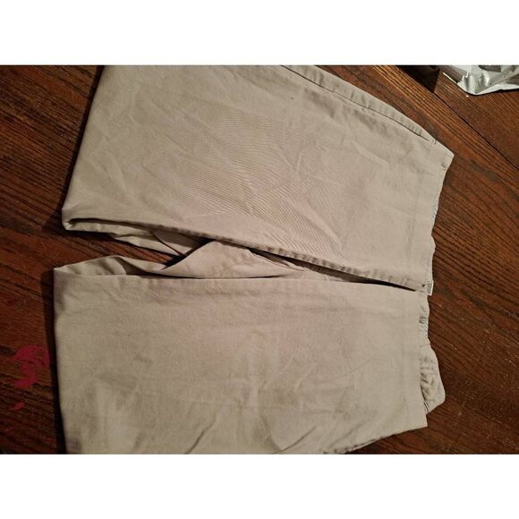 Size 16 Kim Rogers Khaki Tan Rear Elastic Waist Pants with Pockets Belt Loops - Picture 3 of 4